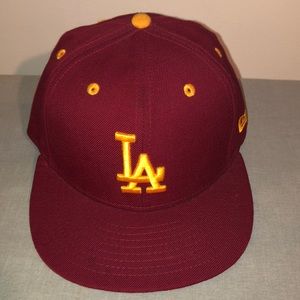 Red and Gold Dodger Hat